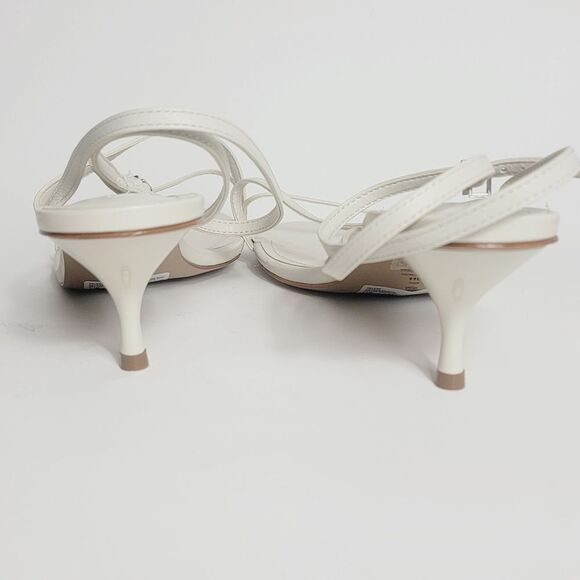 NEW Schutz Helene Kitten Heel Strappy Gladiayor Sandal in Pearl White SIZE 11 - Picture 8 of 11